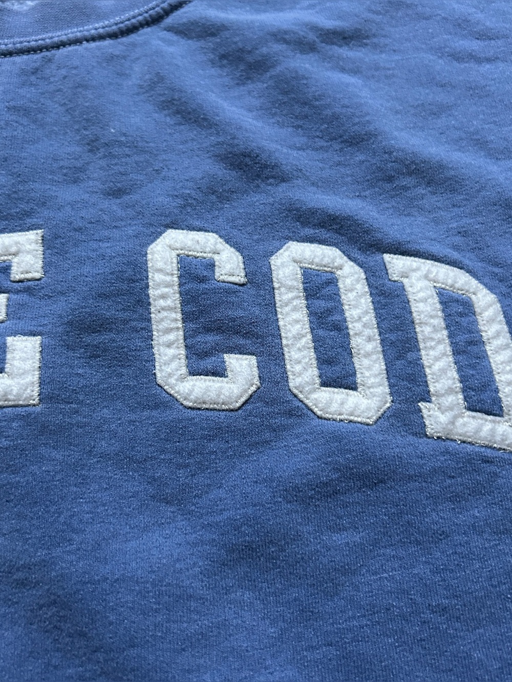 Cape Cod Embroidered Appliqué Crewneck Sweatshirt XL Blue Coastal Preppy - Picture 7 of 12